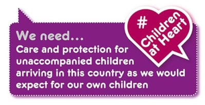 Manifesto demand: protection for unaccompanied children