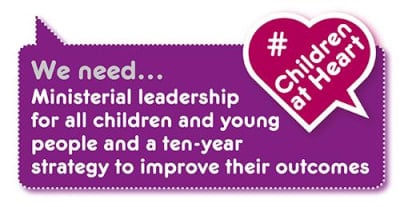 Manifesto demand: 10-year strategy and leadership for children