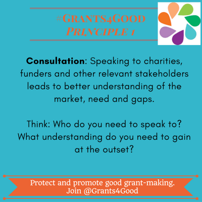 Principles of Good Grant Making - consultation