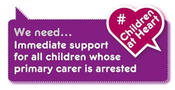Manifesto demand: support for child when parent arrested
