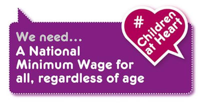 Manifesto demand: National Minimum Wage regardless of age