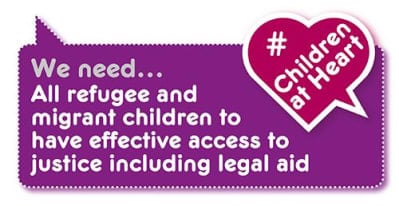 Manifesto demand: access to justice for refugee children